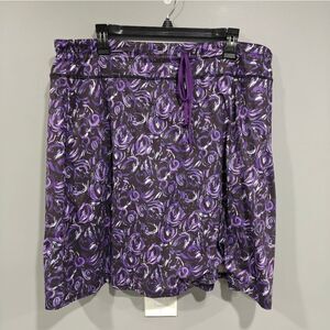 🐢 BlevonH 2X Purple Floral Golf Skirt With Built In Shorts ⛳